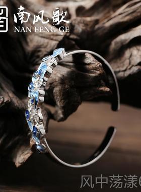 正品风歌原创 鲛人泪》手镯原南创s925纯银文艺气《质个性童话故