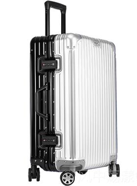 正品定lgo全铝镁合o金红色制女行李箱24寸男旅行箱sup杆拉箱20登