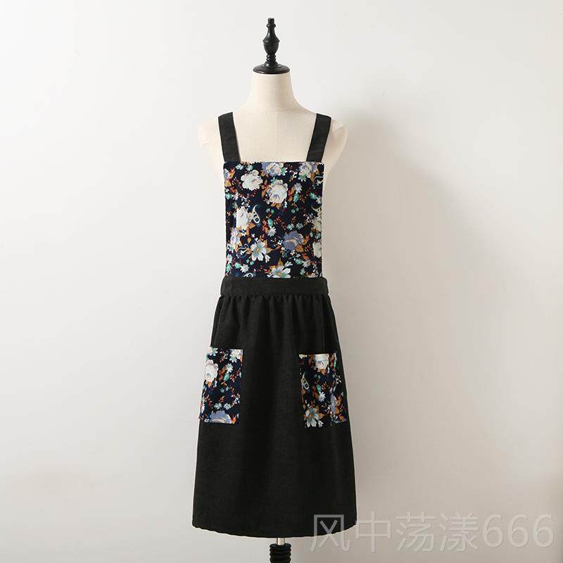 正品个性时尚公文主学围裙作花店围裙化工服家庭厨房女士烹饪围裙