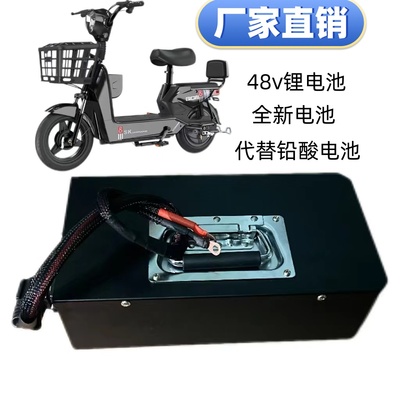 新国标48v20AH锂电池代替原装通用48v12A铅酸电池踏板全新锂电池