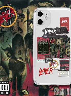 Slayer金属摇滚手机壳华为荣耀小米OPPO红米realme三星vivo一加iQOO78p16适用14苹果11iPhone17promax13xr15