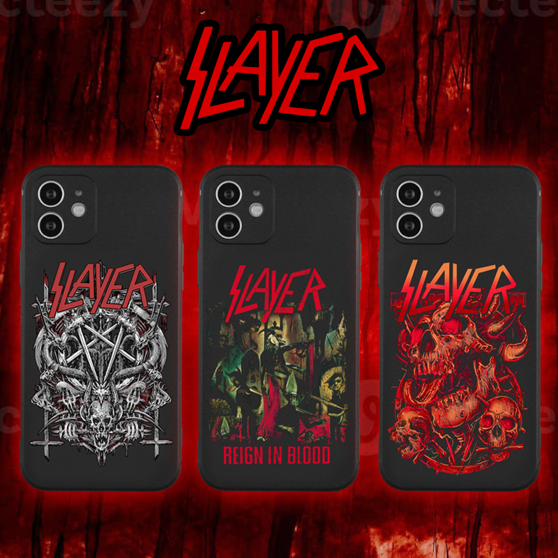slayer乐队重金属摇滚硅胶华为黑色OPPO小红米三星vivo一加iQOO手机壳适用78苹果17iPhone12pro16maxs14xr15