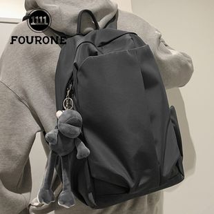 FOUR ONE双肩包男大学生休闲背包轻便防水电脑包日系中学生书包