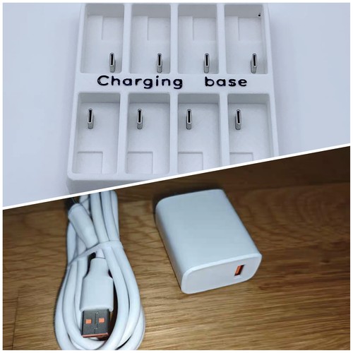 Styria 史莱姆追踪器 充电座 充电器 9V/3A 快充协议 充8个追踪器