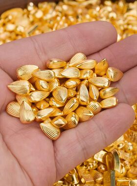 实心沙金仿金元宝聚宝盆摆件