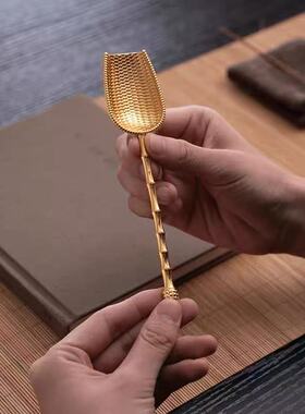 合金编织茶勺茶匙茶道家用