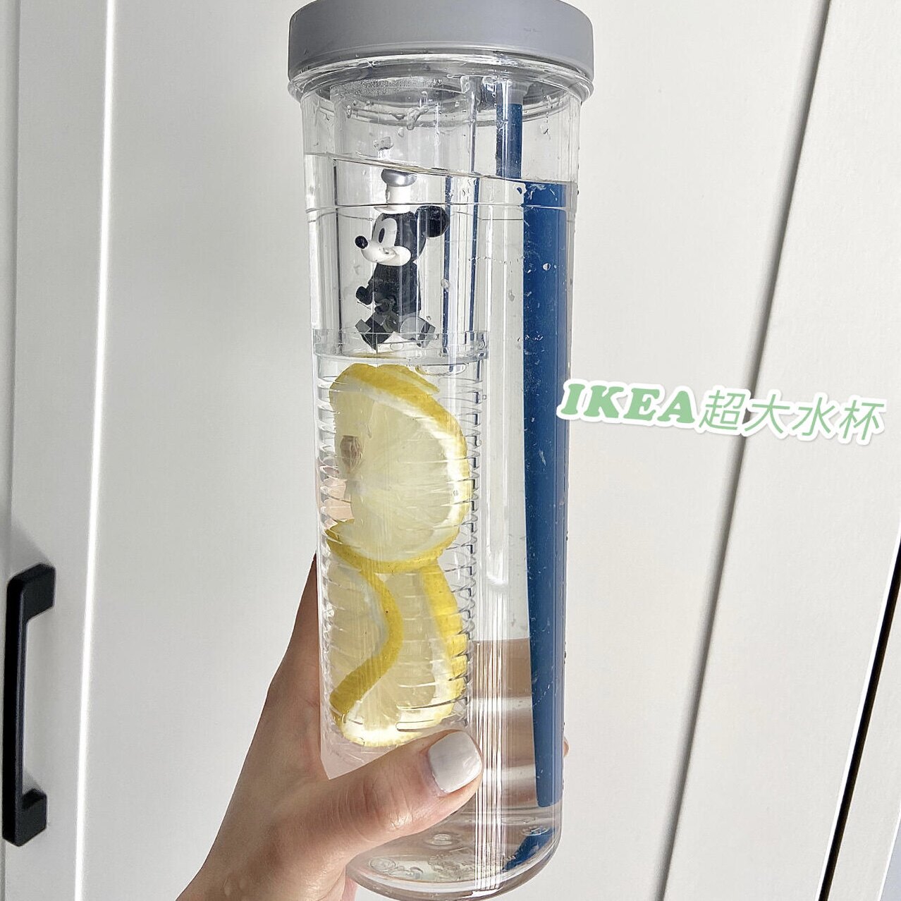 吸管杯700ml大容量网红简约杯泡柠檬片喝水神器杯子