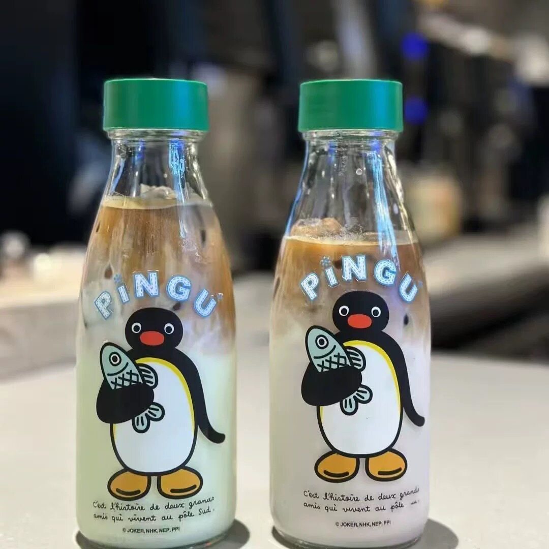 IKEA宜家 斯坝唐玻璃水瓶便携运动旅行玻璃水杯果汁杯子瓶子500ml
