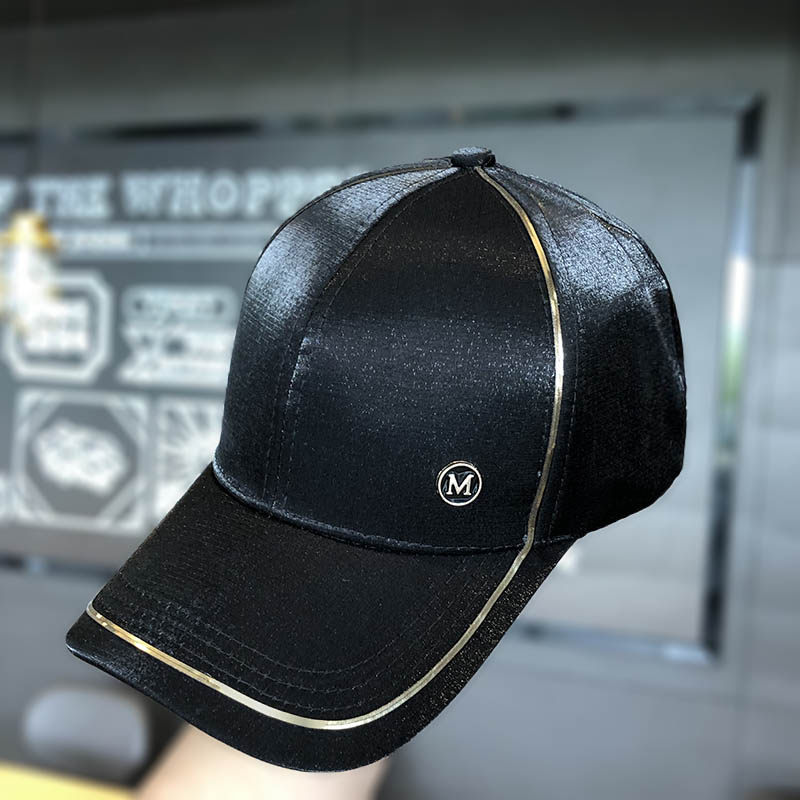 帽子女韩版潮百搭棒球帽休闲时尚丝光防晒遮阳太阳帽黑色鸭舌帽男