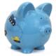 正品 币美国进口小猪猪陶摆瓷存家钱罐创意存钱筒超大件用儿童大人