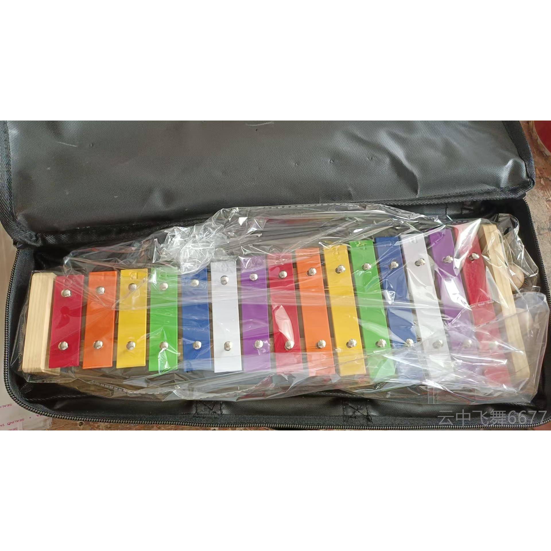 正品15音木 手敲木琴琴铝片已调音奥尔夫琴小木琴15音手敲木琴带