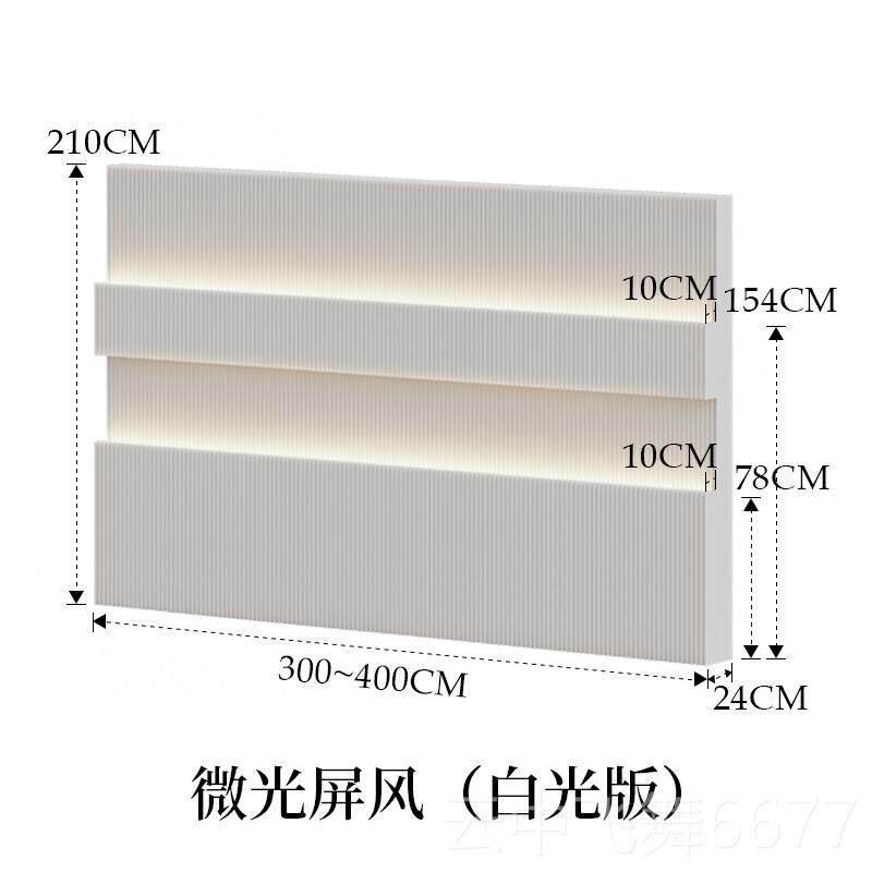 正品十八纸隔断屏可照亮动软屏办公室客厅播背直景隔断纸空移间墙