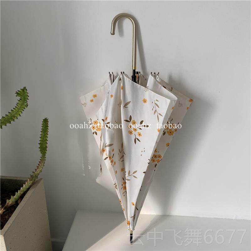 正品ooahz 故事的花小黄 适合拍照的韩i系长柄雨防伞ns风直杆风伞