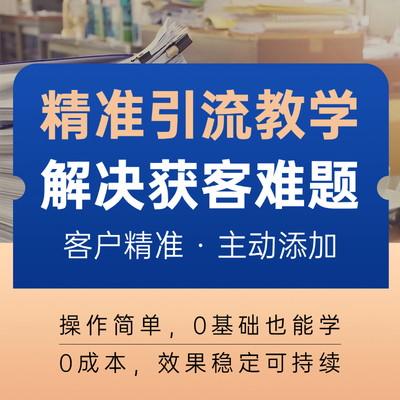seo搜索精准引流教学教程一对一教学