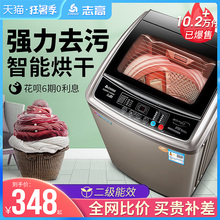 志高洗衣机全自动租房家用8kg热烘干洗脱一体小型迷你宿舍7.5公斤
