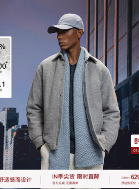 【无界穿行·wherever】BODYDREAM衬衫羽绒服男款含羊毛夹克外套