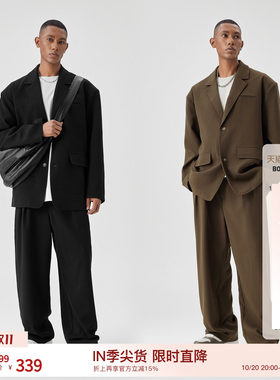 BODYDREAM休闲西装外套男日常通勤oversize痞帅西服廓形复古夹克