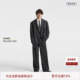 BODYDREAM总裁灰西服外套男GeekChic宽松休闲毛呢西装 羊毛套装