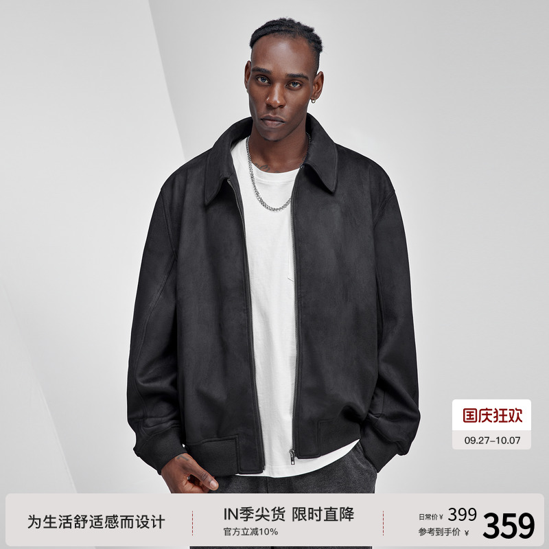 bodydream翻领宽松夹克外套