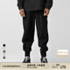 直筒裤 BODYDREAM绒感双面布卫裤 束脚裤 运动裤 男弧形分割线休闲裤