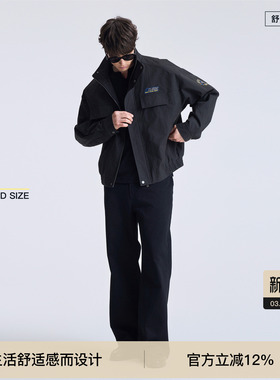 BODYDREAM重工徽章哈灵顿G9 硬核显壮工装夹克男宽廓形立领外套