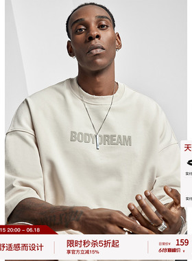 BODYDREAM短袖男款夏季重磅美式破洞情侣装t恤宽松休闲半袖上衣