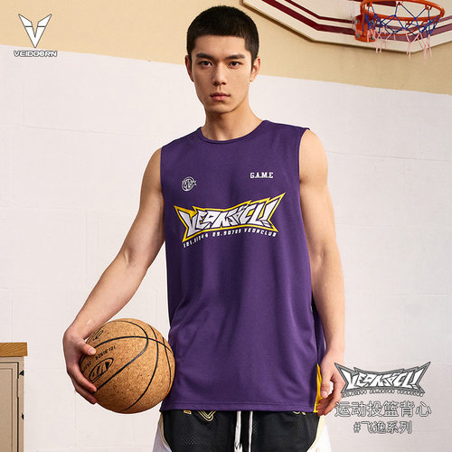 维动背心飞逸投篮服T恤男