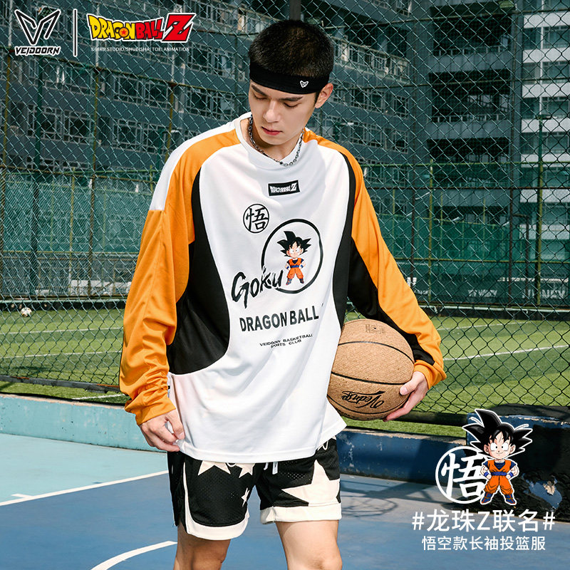 维动龙珠Z联名款长袖投篮服T恤男美式篮球训练服运动跑步透气上衣,运动服/休闲服装,运动T恤,淘宝优惠券,粉丝福利购,淘宝优惠卷