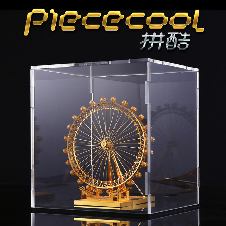 拼酷金属拼图专用初级专业尖嘴钳水口钳工具亚克力防尘罩展示盒