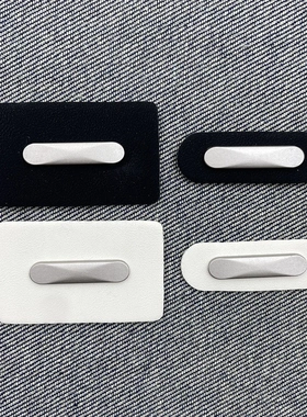 五字净版黑白色系五金属皮标潮牌背包裤子服装辅料帽子装饰章仔