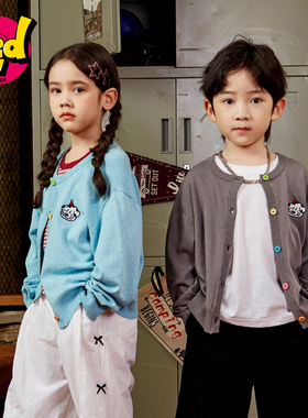 redcopper2025春夏新款儿童可爱卡通印花针织衫CH151401