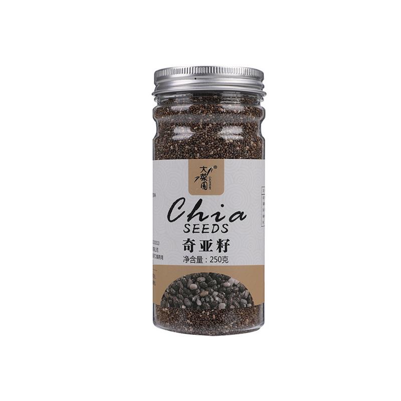 奇亚籽免洗代餐饱腹250克罐装可搭燕麦片冲饮食用奇亚子籽