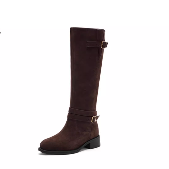 HA252506 HARSON哈森2025年冬靴 长筒方跟靴 商场专柜正品