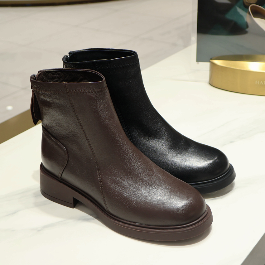 HA259923迷你时装靴  HARSON/哈森2025年冬靴低跟靴 商场专柜正品