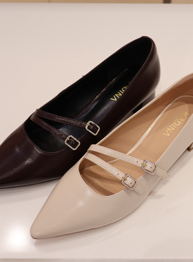 卡迪娜女鞋 KL256503 2025年秋季玛丽珍单鞋 商场专柜同款