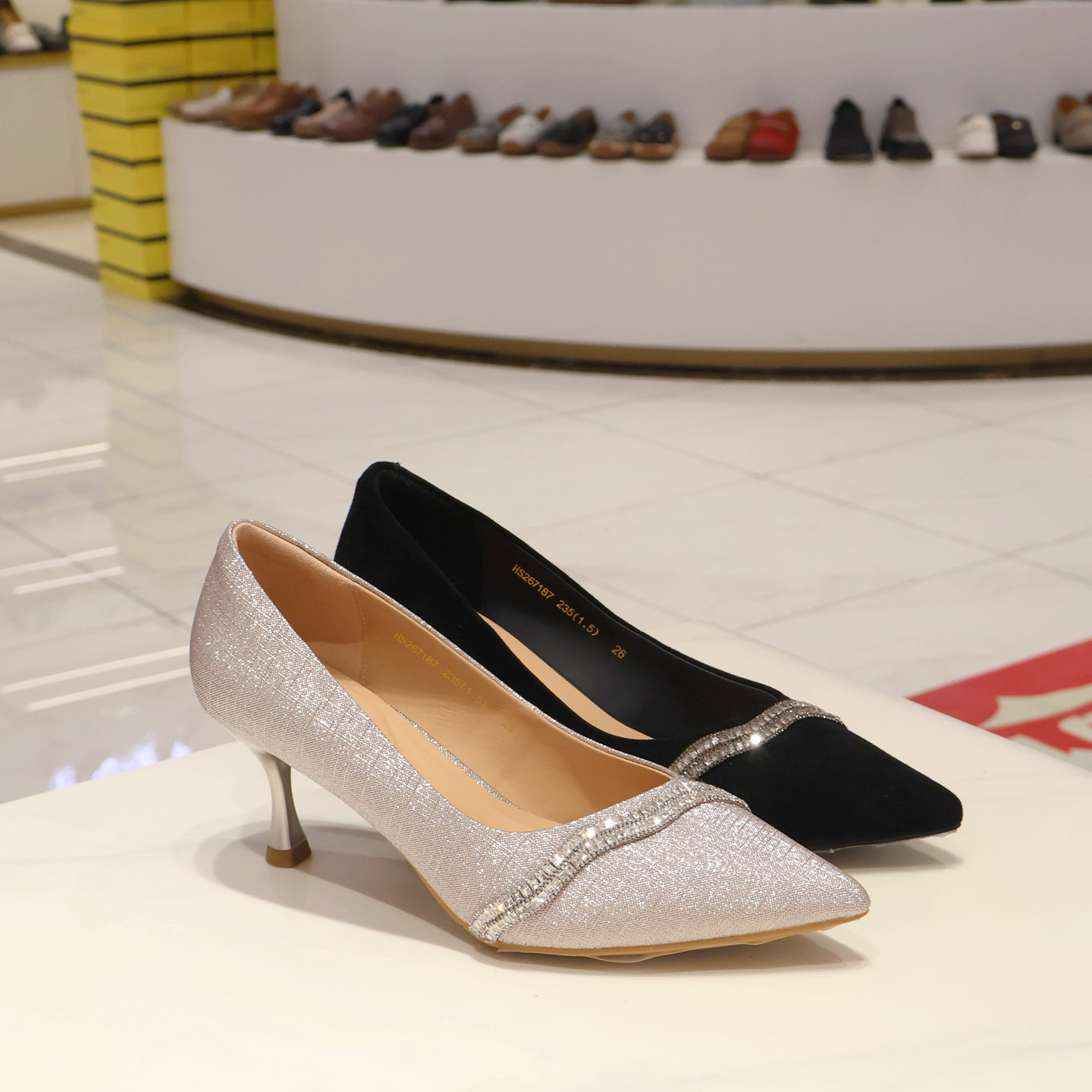 HS267187 HARSON哈森女鞋  2026年春 细高跟 单鞋 商场专柜同款,女鞋,婚鞋,淘宝优惠券,粉丝福利购,淘宝优惠卷