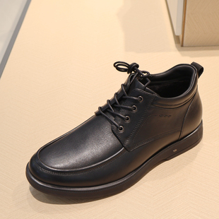 MA256718 哈森男鞋 HARSON 正品2025新款冬季高帮鞋 短绒毛内里