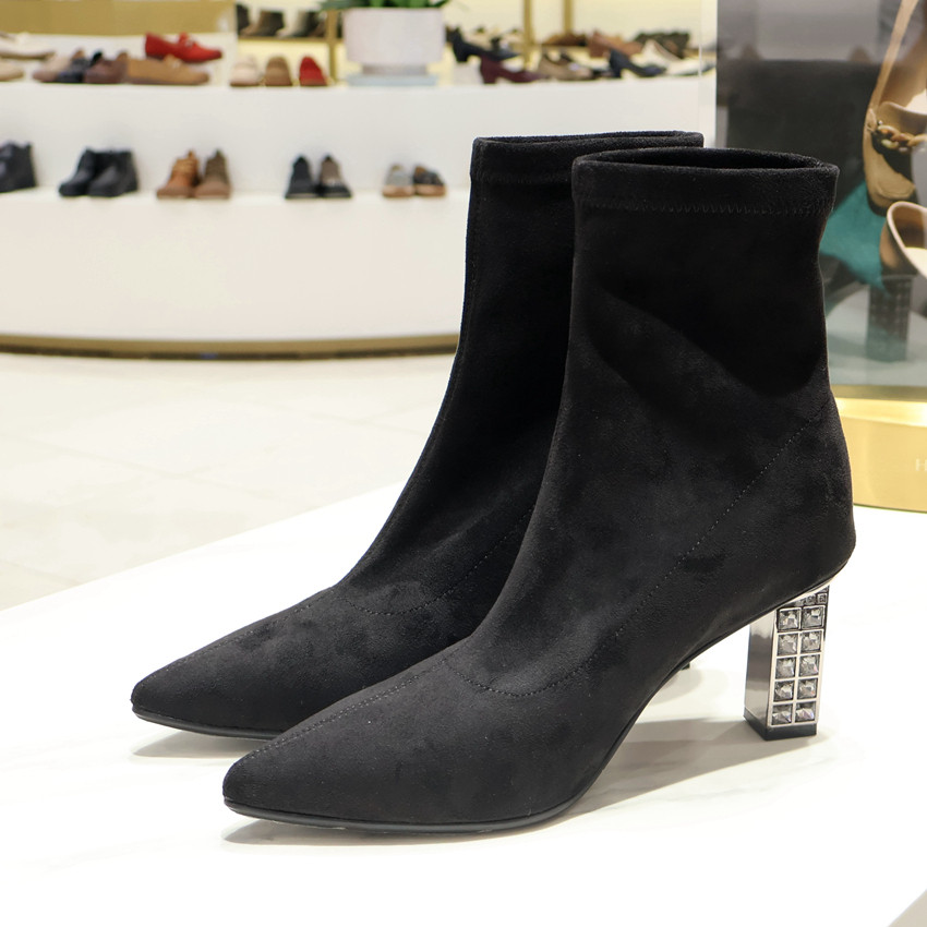 HA257167 HARSON哈森2025年冬靴高跟时装靴 商场专柜同款,女鞋,时装靴,淘宝优惠券,粉丝福利购,淘宝优惠卷