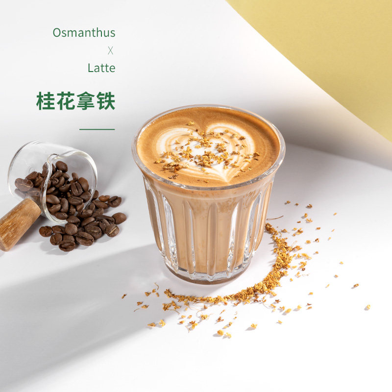 桂花风味 调味糖浆1l 网红桂花拿铁咖啡奶茶店专用冰粉风味莫林瓶