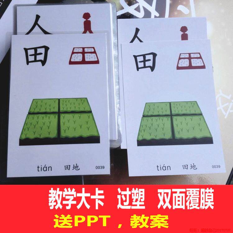 字卡教师大卡片象形2-6岁