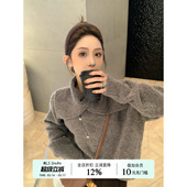 简约风宽松针织衫 气质温柔大翻领毛衣女春季 内搭 慵懒欧尼 MLS