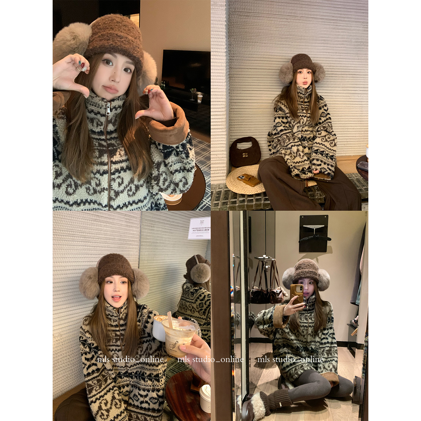 MLS 11/24 20点上新88折【雪国Fairy】浪漫氛围 复古文艺花纹外套