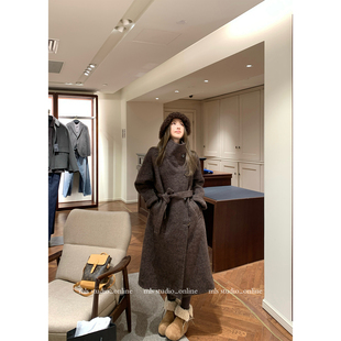 高级感松弛加厚长款 MLS 女经典 摩登韩系冬季 毛呢大衣 Lazy女主角
