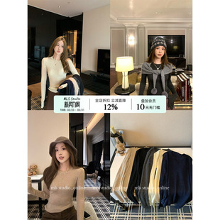 打底衫 正肩修身 女春季 新款 MLS 2026百搭休闲针织衫 daily搭档