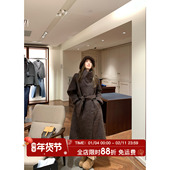 Lazy女主角 摩登韩系冬季 女经典 MLS 高级感松弛加厚长款 毛呢大衣