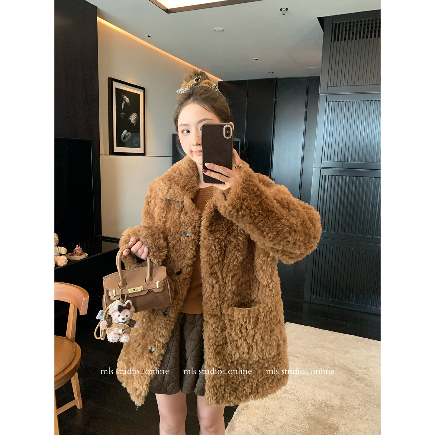 MLS 12/8 20点上新88折【卷毛布朗尼】秒变时髦咖 泰迪熊毛毛外套