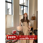 MLS 大口袋宽松休闲长裙 背带裙女夏季 伦敦艺术生 小众气质工装