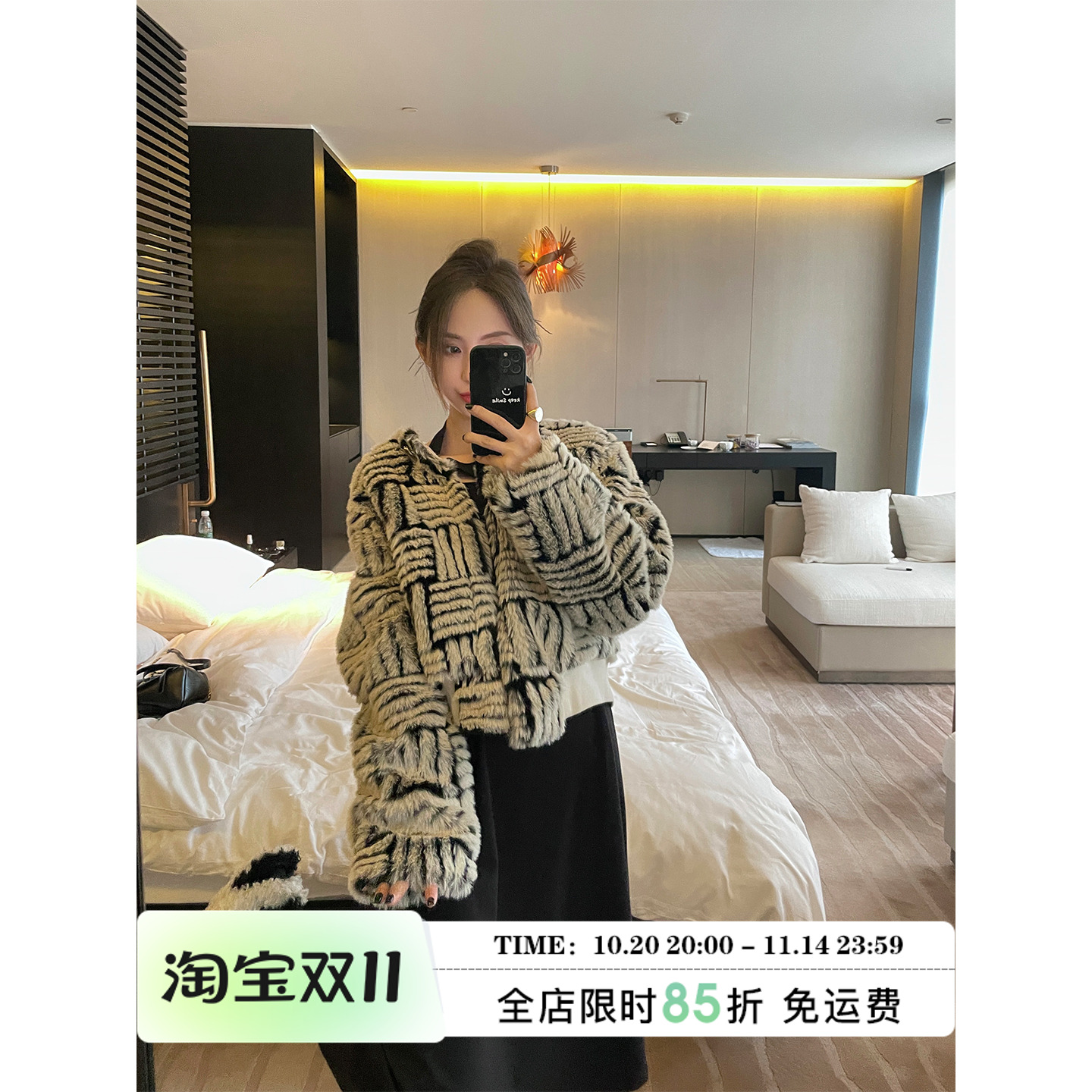 MLS暖绒冬日仿羊羔毛外套女