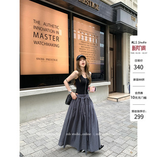 口碑bi入 韩女线条 U领收腰背心连衣裙 20点上新88折 MLS