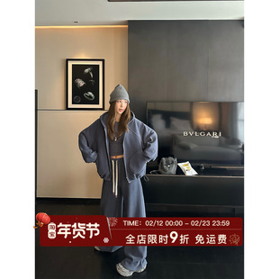 MLS 糯糯纸片人 糯米绒系列懒人三件套女秋冬新款休闲卫衣裤套装